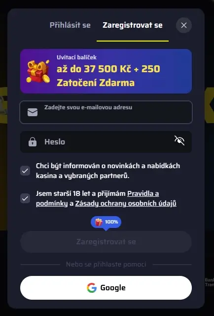 BDM Bet Casino Registration Form